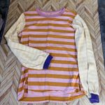 We The Free  People Sawyer Striped Long Sleeve Shirt S Colorblock Cotton Comfy Photo 2