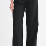 Abercrombie & Fitch Sloane Black Pleated Straight Leg Trousers Dress Pants 2 Photo 0