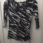 JM Collection FINAL MARKDOWN Ladies’  Petite Sequined Draped Front Top (S) Photo 0