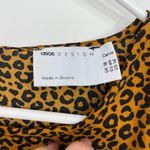 ASOS  Size 14 Orange, Black Animal Print Tiered Long Sleeve Maxi Dress Photo 5