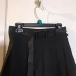 High Waist Belted Pleated Mini Skirt Black Size XS Photo 2