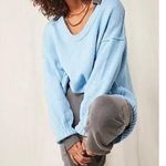 Free People Brookside Scoop Neck Oversized Long Sleeve Tunic Sweater Size Small Photo 0