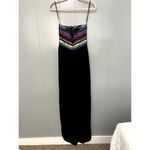 Anthropologie  Hutch Black Striped Corset Sleeveless Wide Leg Jumpsuit 4 Photo 2