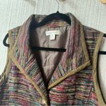 Christopher & Banks  Multi Color Button Front Vest Size Medium‎ Photo 2