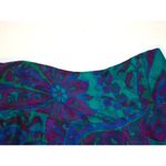 Ralph Lauren New Womens $898 Black Label 100% Skirt Silk Aqua Blue Teal Purple 6 Photo 5