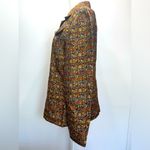 Coldwater Creek Vintage Jacquard Black & Jewel Tone Button Front Blazer Jacket Photo 2