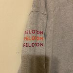 Peloton Womens TWGF Oversized Relaxed Gray Logo Hoodie Sweatshirt Size Small Photo 2