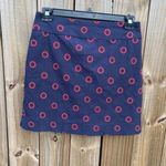 Charter Club Women's Navy Skort Size 10 Embroidered Circles Casual Photo 2