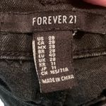 Forever 21 High Waisted Skinny Black Denim Jeans Size 28 Edgy Y2K Grunge Punk Photo 3