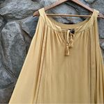 Curations Muted Yellow Aline Grecian Style Maxi Dress Size 2X Photo 3