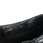 Ecco Vintage  Black Leather Square‎ Toe Ankle Boots Booties Size 7 Photo 7