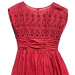 Free People  Women’s Y2K Rose Garden Pink Eyelet Embroidered Mini Dress Photo 7