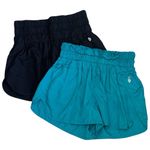 Free People Movement Lot of (2) The Way Home Lined Athletic Comfort Shorts M Blue Size M Photo 1