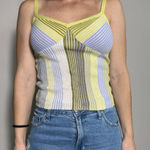 Ideology  Bohemian Multicolor Geometric Print Tank Top Size Small Photo 0