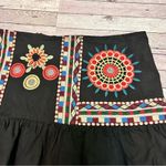 Desigual  Black Skirt  with Colorful Embroidery Size 40 Photo 7