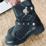 Milwaukee Motorcycle Women's Delusion MVB237 black leather boots size 9.5 Photo 1