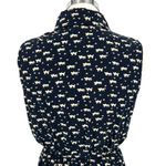 Favolook Cat Print Sleeveless Collared Shirt Dress Black Size Medium Photo 6