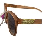 Trend Sunglasses Women's One Size Round Pink Gold Accents Shades UV400 NWT NEW Photo 8