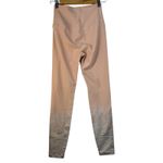 Beyond Yoga Size Medium Beige Pink Athletic Leggings Silver Metallic Print Photo 3
