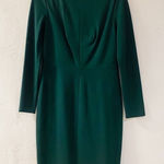 Trina Turk  Holiday Long Sleeve Sheath Christmas Dress in Forest Green Size 8 Photo 0