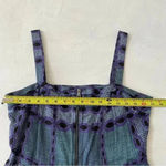 Burberry  COTTON SILK PRINT DRESS SAPPHIRE BLUE SIZE 8 Photo 6