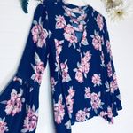 Altar'd State Just Can’t Wait Floral Flat Sleeve Blouse Photo 2