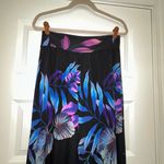 CLARA SUN WOO Pull On Tropical Palm Print Ankle Wide Leg Palazzo Pants Size M Photo 1