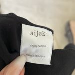 Aijek Andrea Embroidered Cropped Top in Black & White Size Medium Photo 9