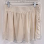 Joie  Cream Embroidered Linen-Blend Skort with Pockets - Size Small Photo 2