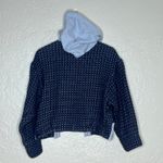 Out From Under  Urban Outfitters Women Quilted Hooded Jacket Polka Dot Blue Small Photo 2