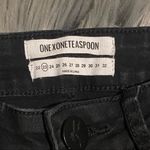 One Teaspoon Freebirds II High Waist Skinny Denim Pants Black Punk Sz 23 Photo 6