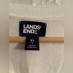 Lands' End  Womens Ivory Cotton Modal Lightweight Short Cap Sleeve Sweater;Size XL Photo 1