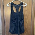 Zyia  Black Striped Tank Top Photo 3