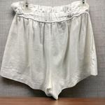 Cotton Candy LA  White High Rise Paper Bag Cotton Pocket Pull On Shorts Medium Photo 8