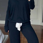 Eberjay  navy slouchy loungewear top size small Photo 0