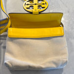 Tory Burch  Miller Canvas Crossbody Bag in Lemon Drop Photo 7