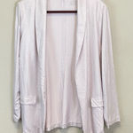 Majestic Filatures Pastel Pink Metallic Deluxe Jersey Open Jacket Blazer Size‎ L Size L Photo 0