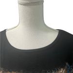 Take Two Clothing WILD WEST RODEO Embellished Scoop Neck 3/4 Sleeve Shirt Top 1X Black Photo 4