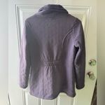 The North Face  Caroluna quilted fleece jacket purple long coat zip up size small Photo 5