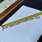 Women’s Signed Best Silver Tone Chain Bracelet 8 Inch Photo 6