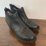 Naturalizer  Women's Darena Leather Round Toe Wedge Heel Bootie Black Size 7M Photo 5