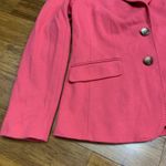 Talbots Aberdeen Blazer Coral Pink Button Front Womens Size 8 Career Fitted Work Photo 2
