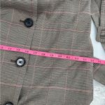 Eloquii NWT  Plaid Puff Sleeve double breasted Blazer Dress brown pink sz 16 Photo 5