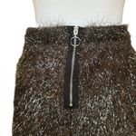 French Connection Silver Mini Skirt Stretch Tinsel Womens 10 New With Tags Photo 5