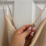 Show Me Your Mumu  Tuscany Maxi Gown Slip Dress Size S champagne gold color Photo 10