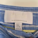 Anthropologie Anthro Blue Striped Rope Palazzo Pants size 2 Photo 6