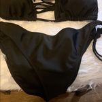 Chic Black Bikini Top with Straps Size M Photo 2