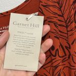 Garnet Hill NWT Shelby Knit Maxi Dress in Rust Orange Leaf Print - Size M Photo 4