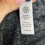 Athleta Malaga Dress Long Sleeve Ruched Sides Heathered Gray Black Womens S Photo 13