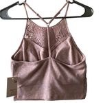 SO  Ribbed Crocheted Cami With Bra Size XXL Juniors Stretch Women New Photo 3